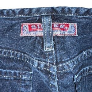 NWOT Vintage Silver Womens 28 Blue 100% Cotton Flare Low Rise Denim Y2K